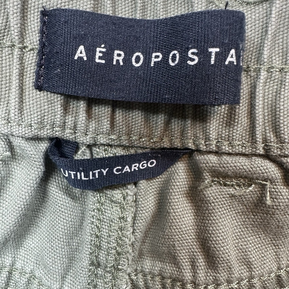 Aeropostale Cargo Pants Women XS Sage Green Utility Elastic Waist Pants - Picture 9 of 11